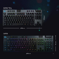 Геймърска клавиатура LOGITECH G915 TKL GL Tactile Switches