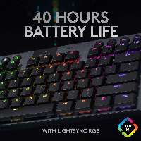 Геймърска клавиатура LOGITECH G915 TKL GL Tactile Switches