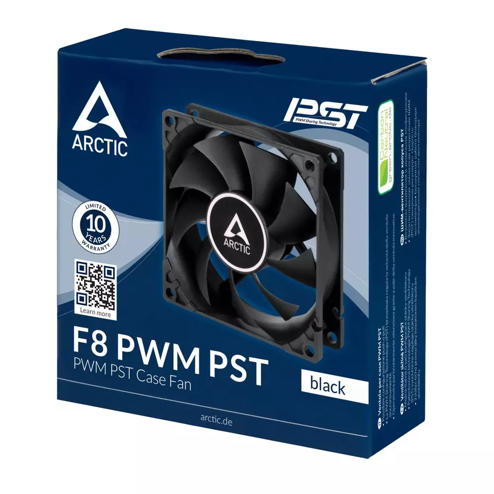Вентилатор Arctic F8 PWM PST Fan (Black) - ACFAN00204A