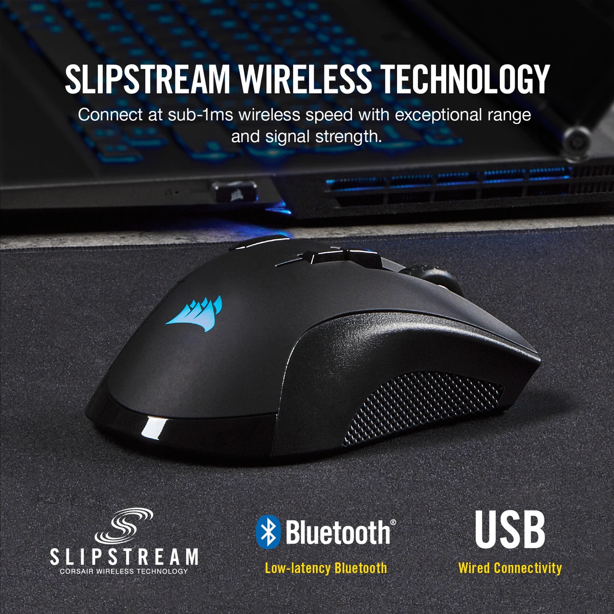 Геймърска мишка CORSAIR IRONCLAW RGB - CH-9317011-EU