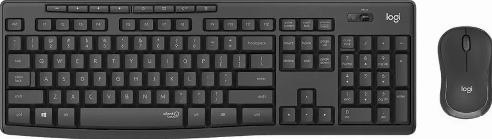 Комплект клавиатура и мишка LOGITECH MK295 Silent Wireless GRAPHITE - 920-009800