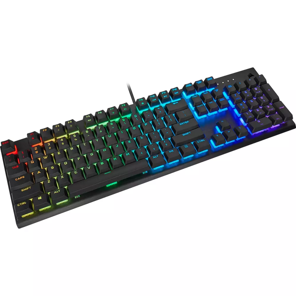 Геймърска клавиатура Corsair K60 RGB PRO Mechanical CHERRY VIOLA Black
