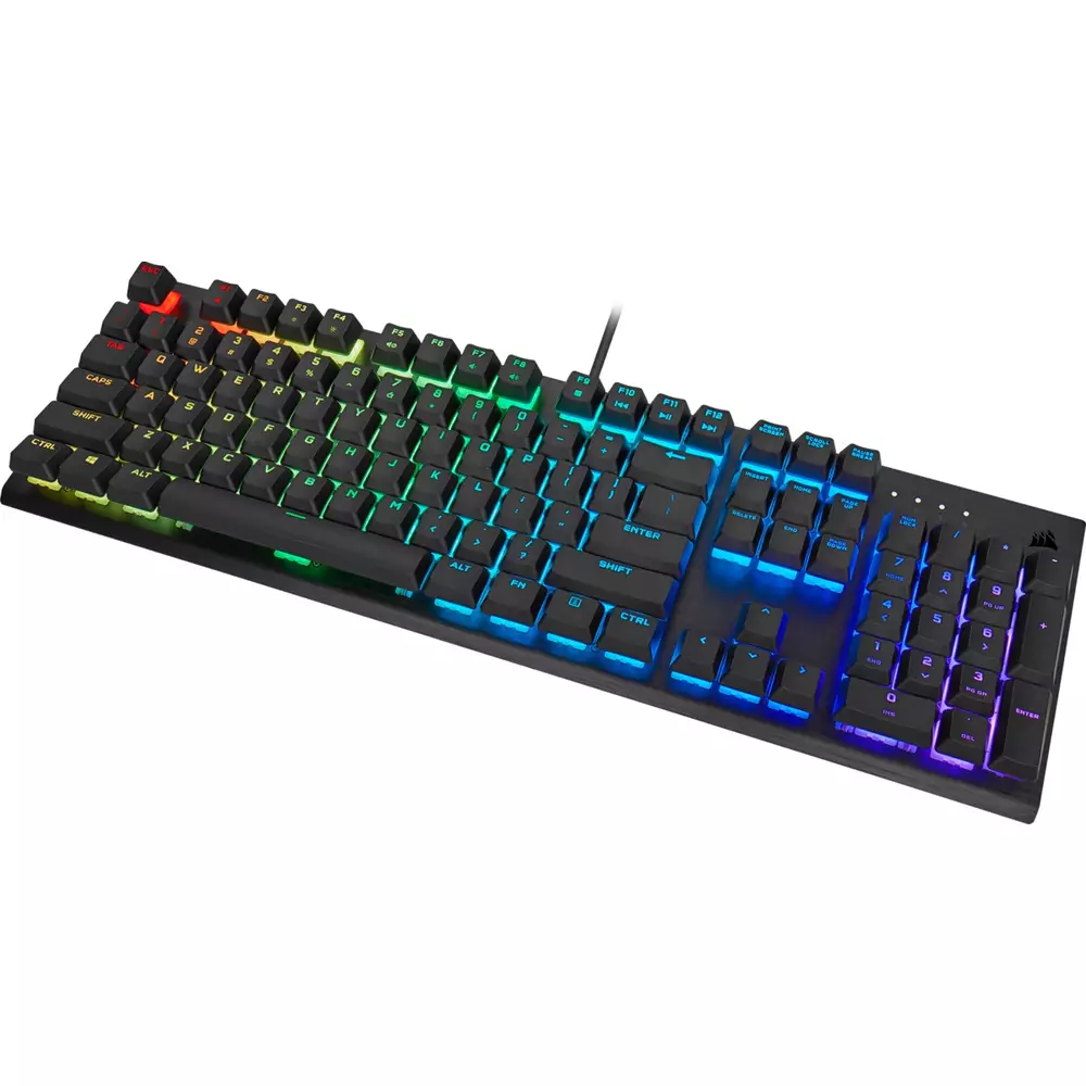 Геймърска клавиатура Corsair K60 RGB PRO Mechanical CHERRY VIOLA Black