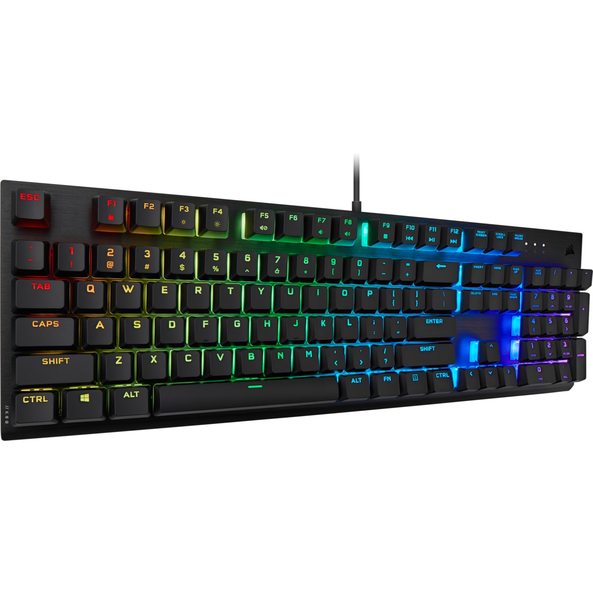 Геймърска клавиатура Corsair K60 RGB PRO Mechanical CHERRY VIOLA Black