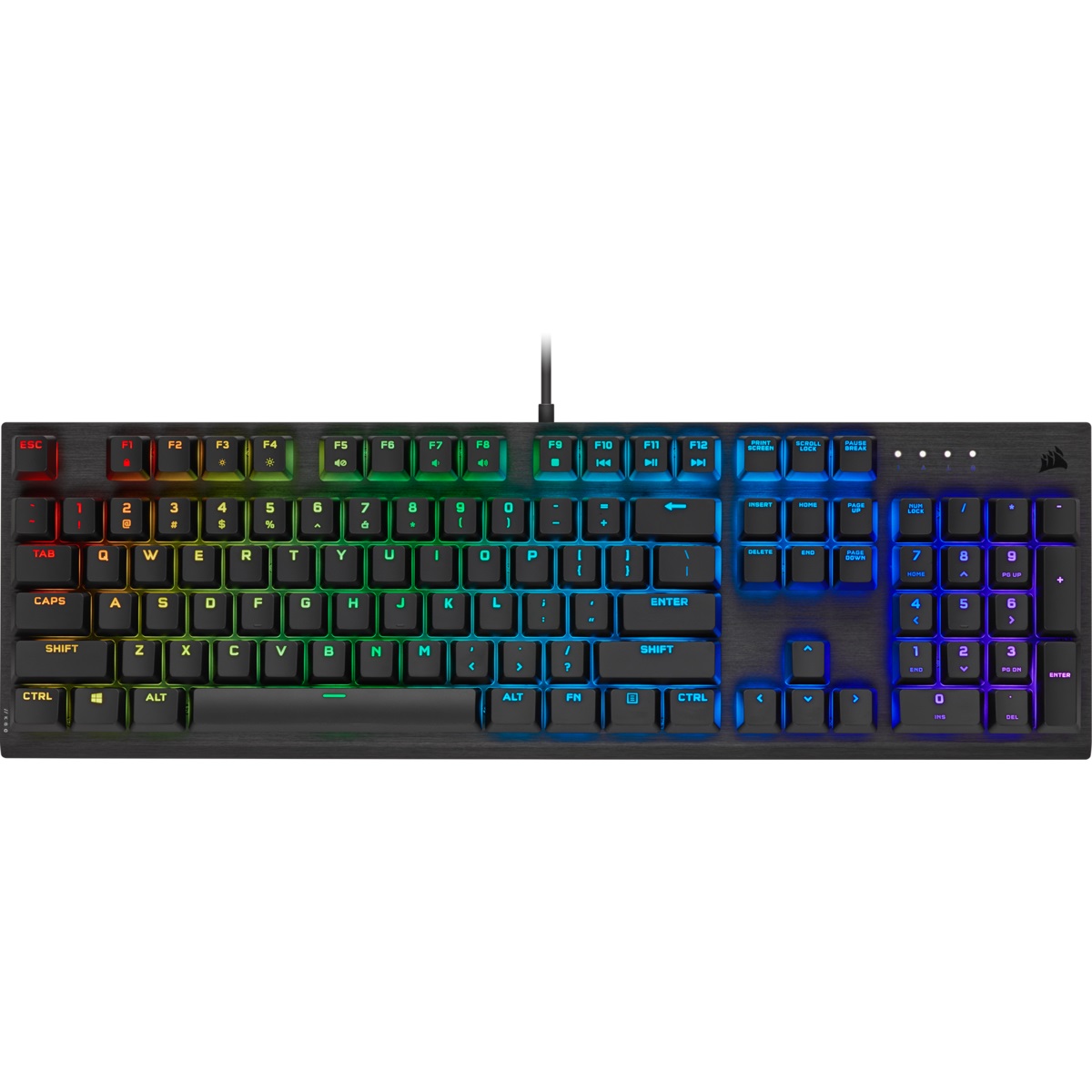 Геймърска клавиатура Corsair K60 RGB PRO Mechanical CHERRY VIOLA Black
