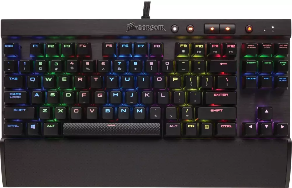 Геймърска клавиатура Corsair K65 LUX RGB CherryMX Red