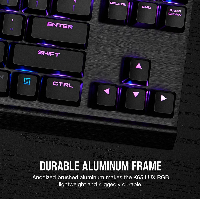 Геймърска клавиатура Corsair K65 LUX RGB CherryMX Red