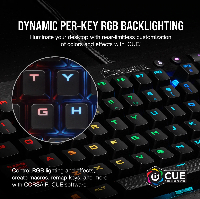 Геймърска клавиатура Corsair K65 LUX RGB CherryMX Red