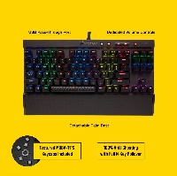 Геймърска клавиатура Corsair K65 LUX RGB CherryMX Red