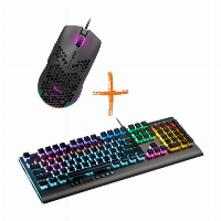 Комплект геймърска мишка + клавиатура CANYON Puncher CND-SGM11B Black RGB & CANYON Interceptor CND-SKB8-US
