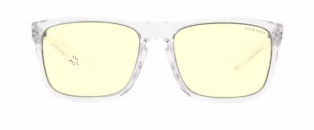 Геймърски очила GUNNAR Intercept Crystal, Amber, Бял
