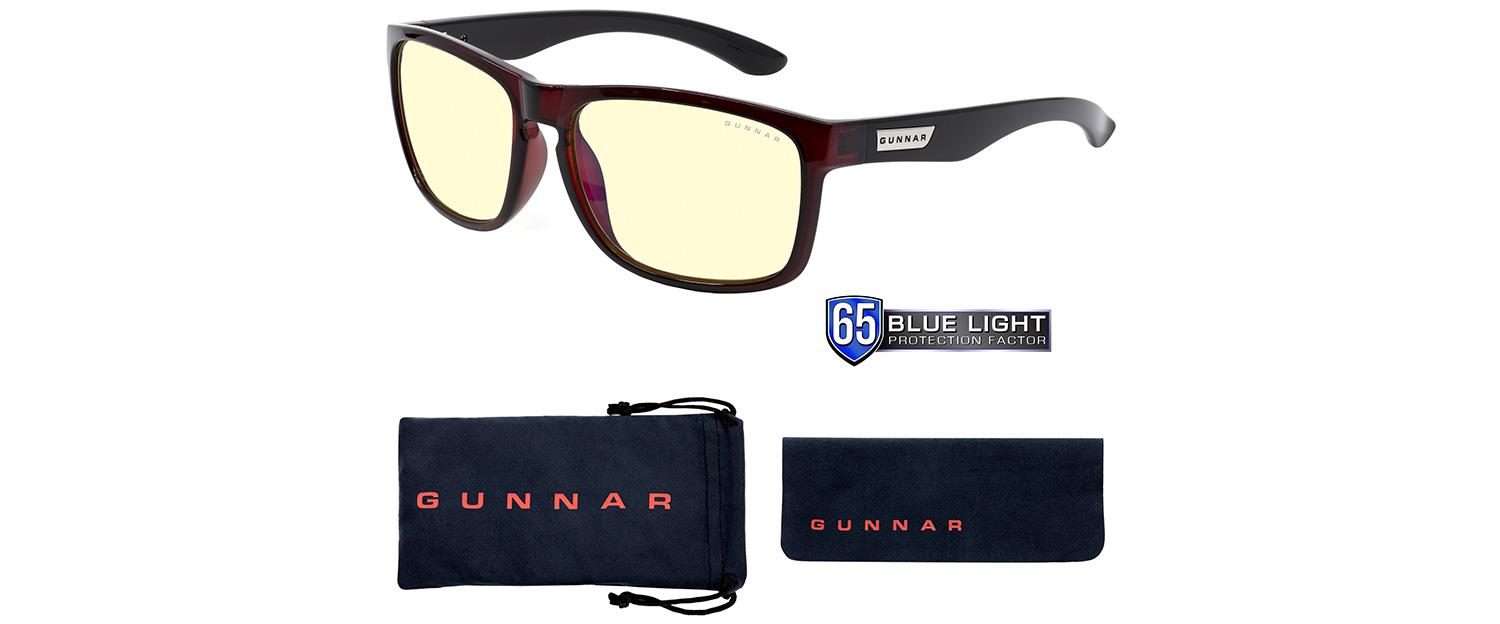 Геймърски очила GUNNAR Intercept Merlot/Onyx, Amber, Бордо