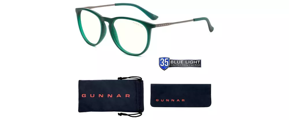 Геймърски очила GUNNAR Menlo Emerald, Clear, Зелен