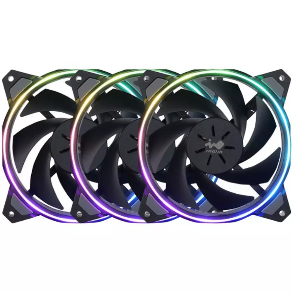 Вентилатор InWin Sirius Loop ASL120 Triple Pack (3x120mm Case Fans) ARGB Black