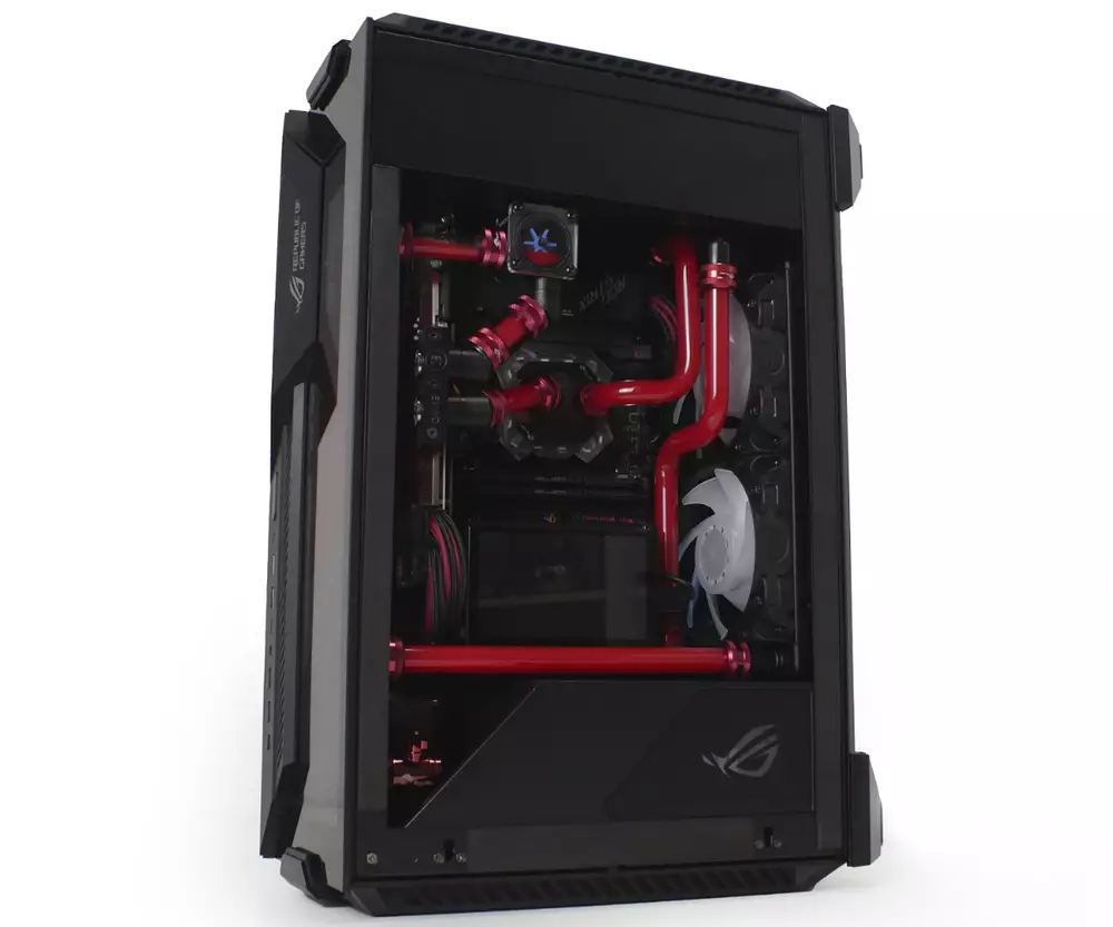 Геймърски компютър ASUS ROG Custom Water Build (AMD Ryzen 7 5800X, 32GB, RTX 3080 10GB, 500GB SSD, 850W)