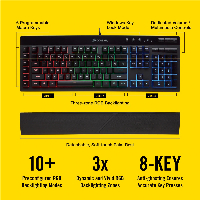  Геймърска клавиатура Corsair K55 RGB