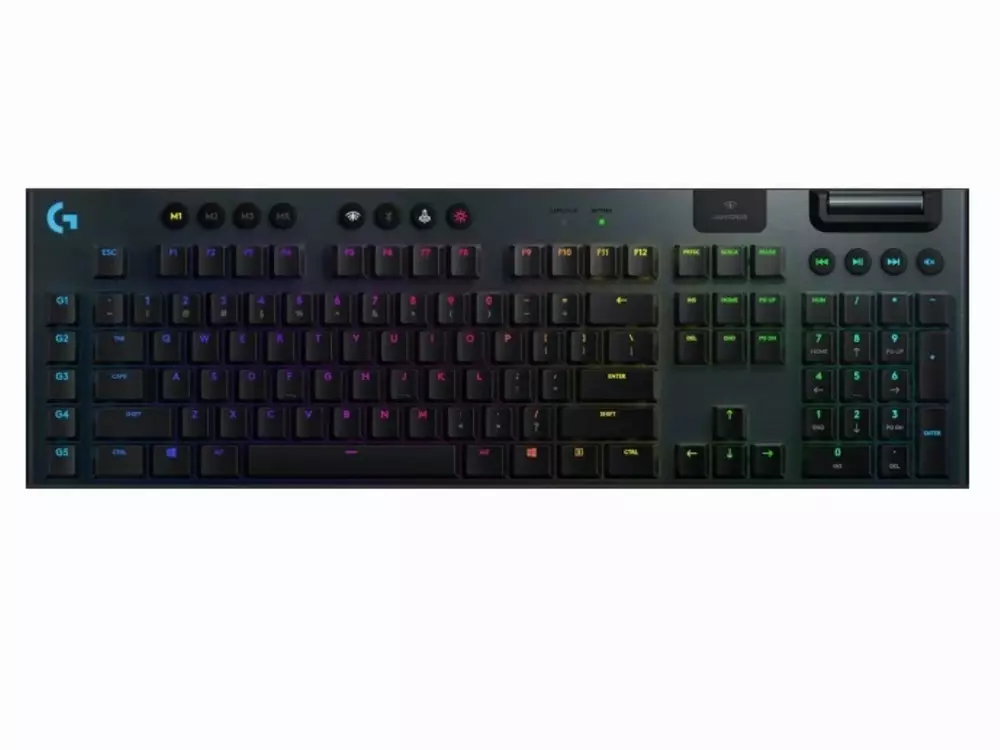 Безжична геймърска клавиатура Logitech G915 Lightsync RGB GL Linear Switches