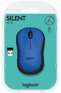 Мишка Logitech M220 Wireless Silent Mouse Безжична Син - 910-004879