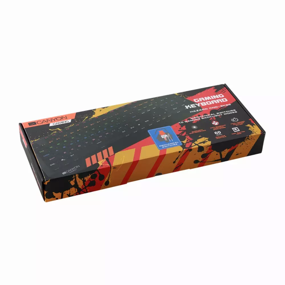 Геймърска клавиатура CANYON Hazard GK-6