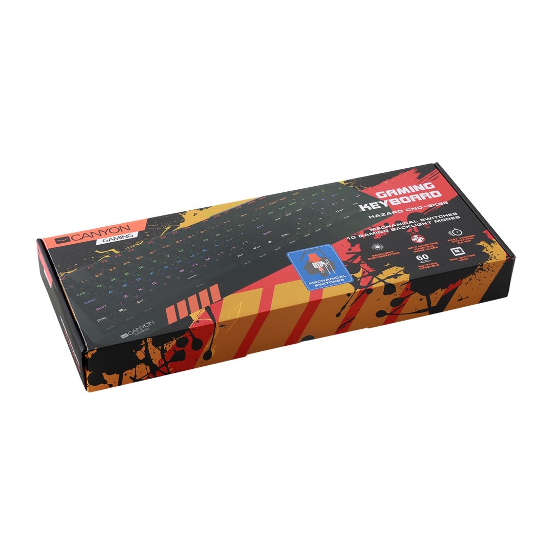 Геймърска клавиатура CANYON Hazard GK-6