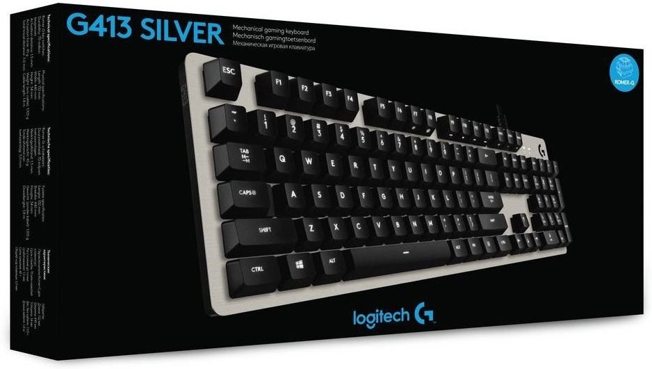 Геймърска клавиатура Logitech G413 Mechanical ROMER-G TACTILE