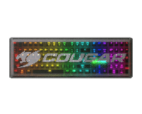Геймърска клавиатура Cougar Puri RGB Red Switches, защитен капак
