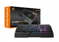 Геймърска клавиатура COUGAR ATTACK X3 SPEEDY Silver Cherry MX RGB