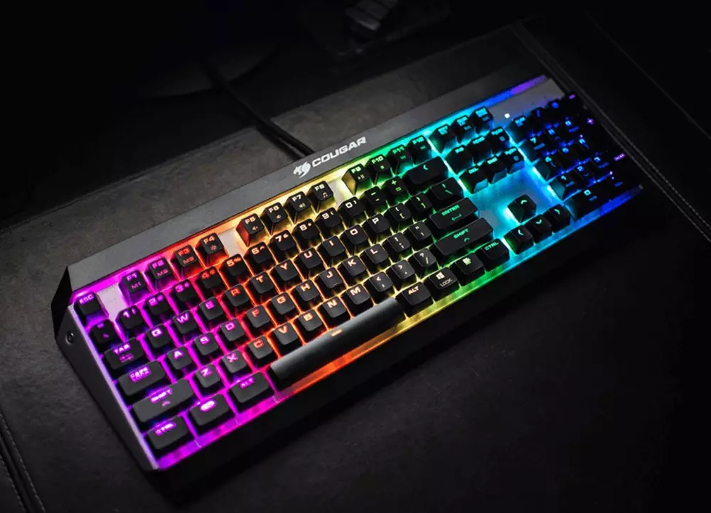 Геймърска клавиатура COUGAR ATTACK X3 SPEEDY Silver Cherry MX RGB