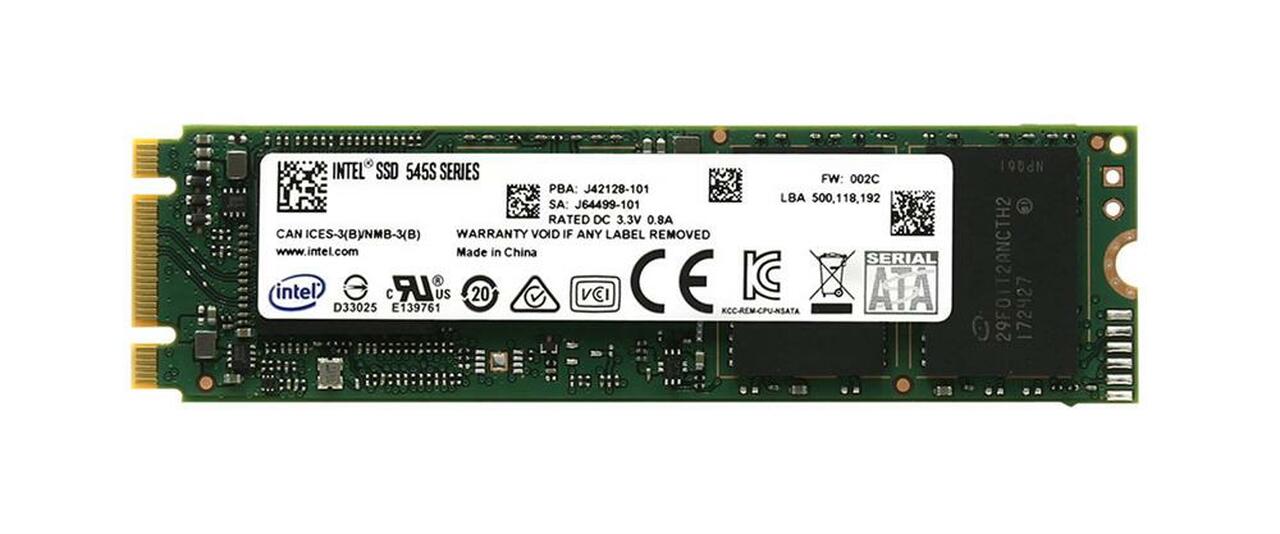 Диск SSD Intel 545S Series 256GB M.2, 2280 SATA 6Gb/s 3D2, TLC 