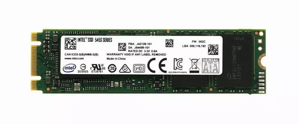 Диск SSD Intel 545S Series 128GB M.2, 2280 SATA 6Gb/s 3D2, TLC