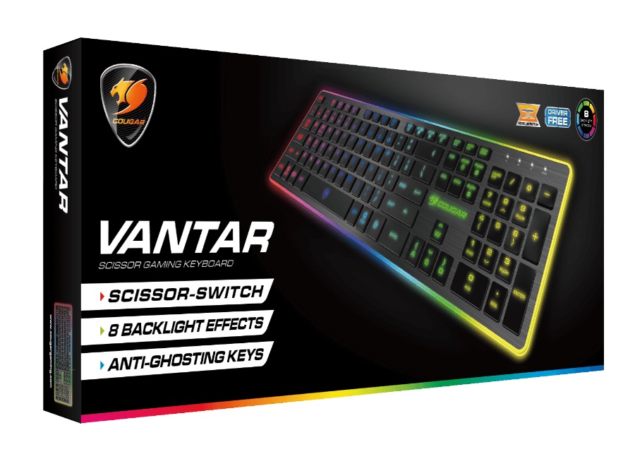 Геймърска клавиатура COUGAR VANTAR Scissor-switch