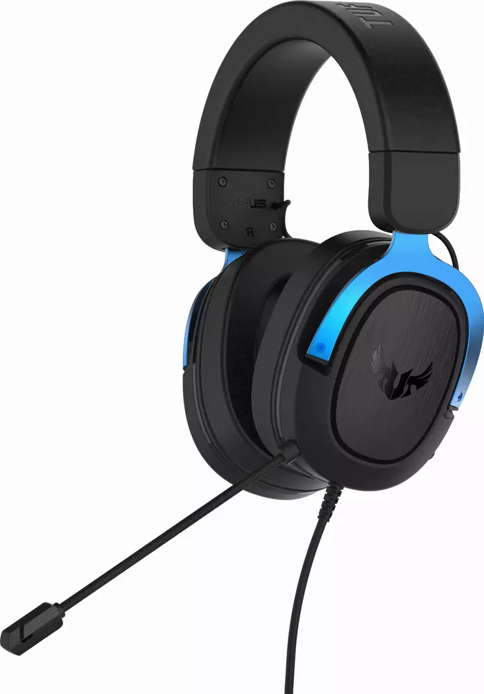 Геймърски слушалки ASUS TUF Gaming H3 Blue 7.1 Virtual Surround Sound