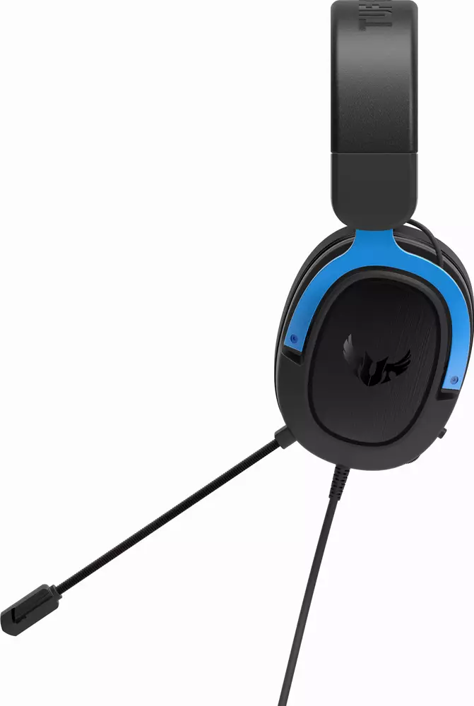 Геймърски слушалки ASUS TUF Gaming H3 Blue 7.1 Virtual Surround Sound