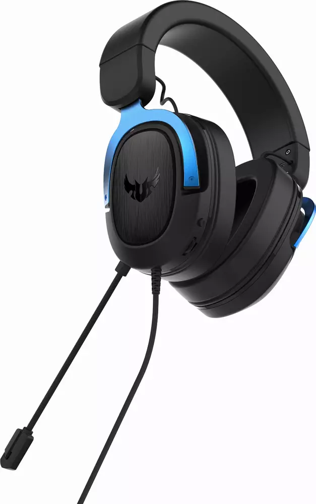 Геймърски слушалки ASUS TUF Gaming H3 Blue 7.1 Virtual Surround Sound
