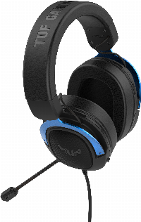 Геймърски слушалки ASUS TUF Gaming H3 Blue 7.1 Virtual Surround Sound