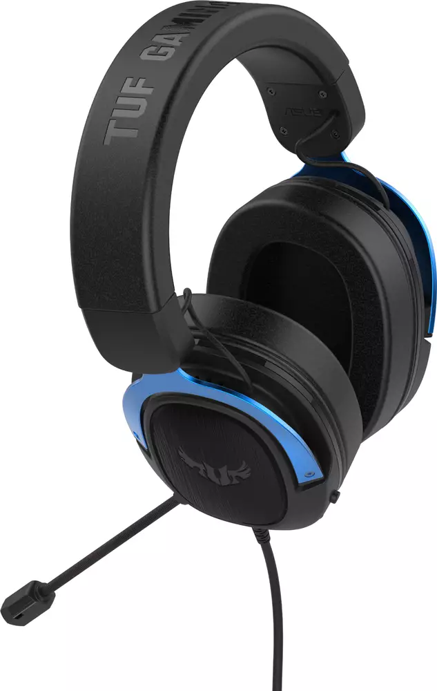 Геймърски слушалки ASUS TUF Gaming H3 Blue 7.1 Virtual Surround Sound