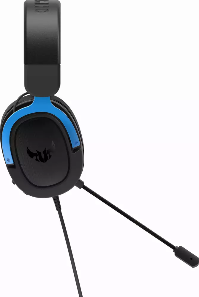 Геймърски слушалки ASUS TUF Gaming H3 Blue 7.1 Virtual Surround Sound