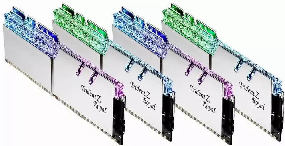 Памет G.SKILL Trident Z Royal Silver 64GB (4x16GB) DDR4 3600MHz CL16 