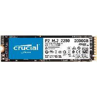 Диск SSD Crucial P2 2TB 3D NAND M.2 PCIe NVMe 3.0 x4