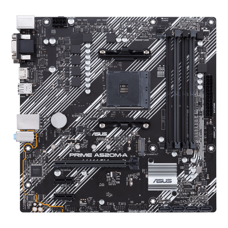 Дънна платка ASUS PRIME A520M-A