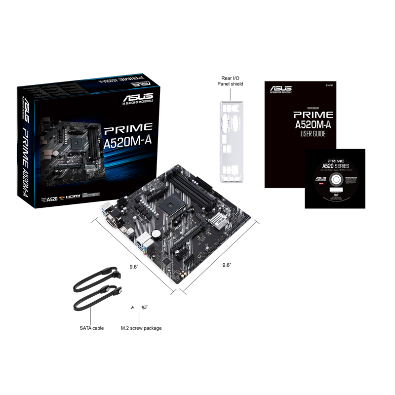 Дънна платка ASUS PRIME A520M-A