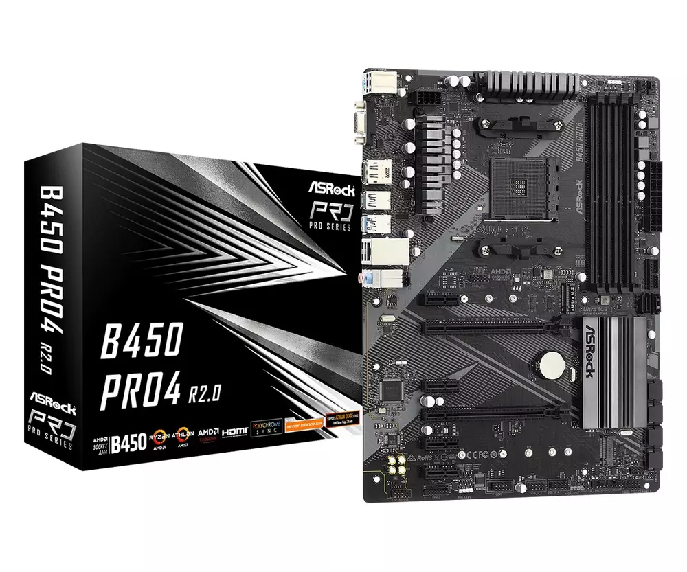 Дънна платка ASROCK B450 PRO4 R2.0 