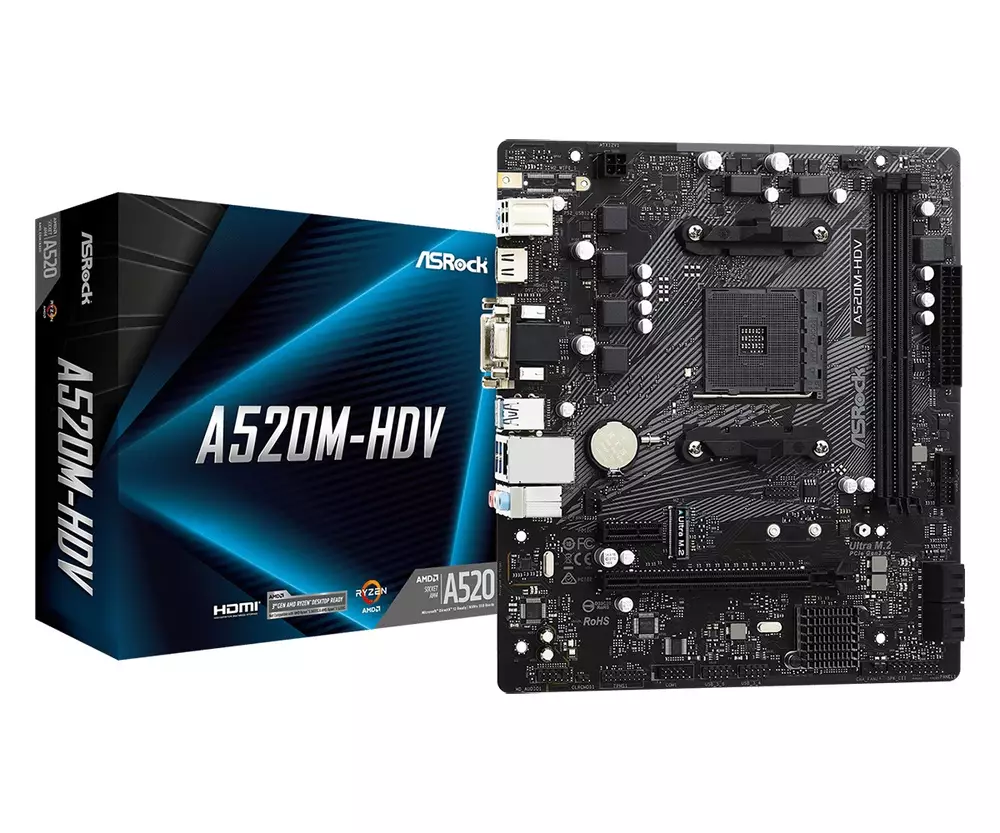Дънна платка Asrock A520M-HDV 