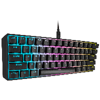 Геймърска механична клавиатура CORSAIR K65 RGB MINI 60% - CHERRY MX Red