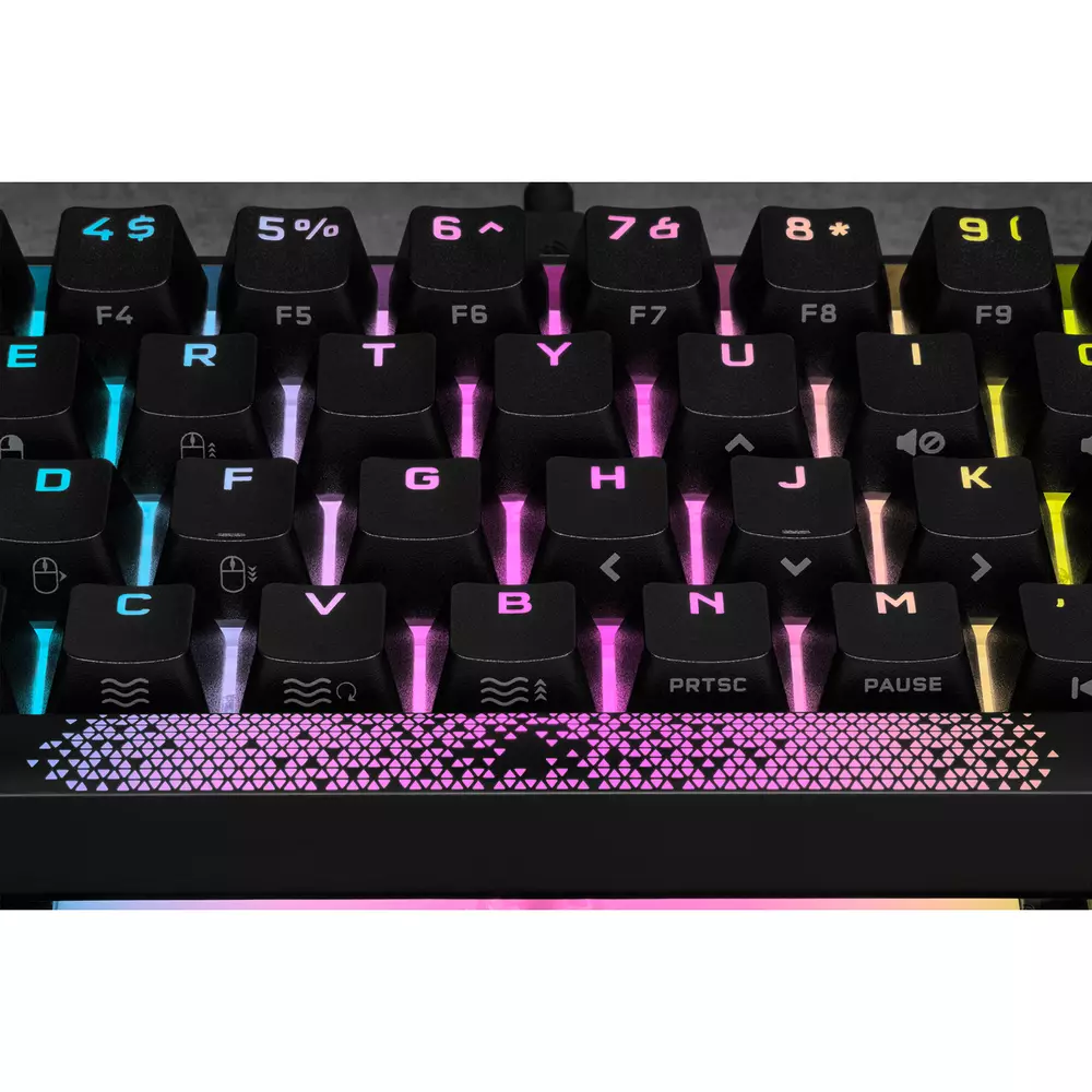 Геймърска механична клавиатура CORSAIR K65 RGB MINI 60% - CHERRY MX Red