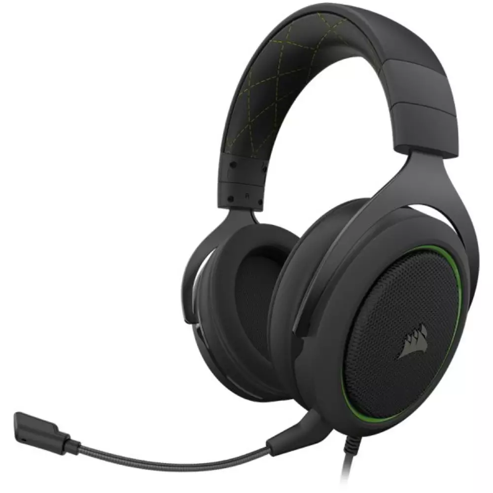 Геймърски слушалки CORSAIR HS50 PRO STEREO Gaming Headset Green - CA-9011216-EU