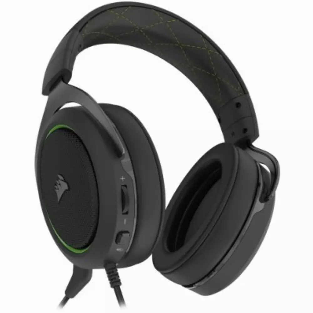 Геймърски слушалки CORSAIR HS50 PRO STEREO Gaming Headset Green - CA-9011216-EU