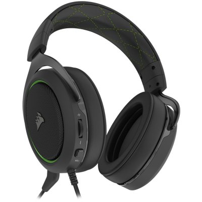 Геймърски слушалки CORSAIR HS50 PRO STEREO Gaming Headset Green - CA-9011216-EU