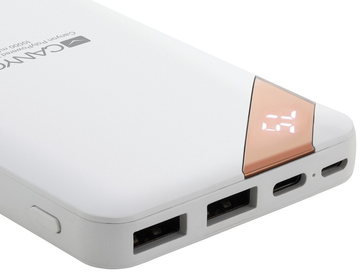 Външна батерия CANYON CNE-CPBP20W Power Bank 20000mAh Бяла