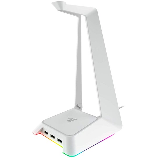 Поставка за слушалки Razer Base Station Chroma Mercury White